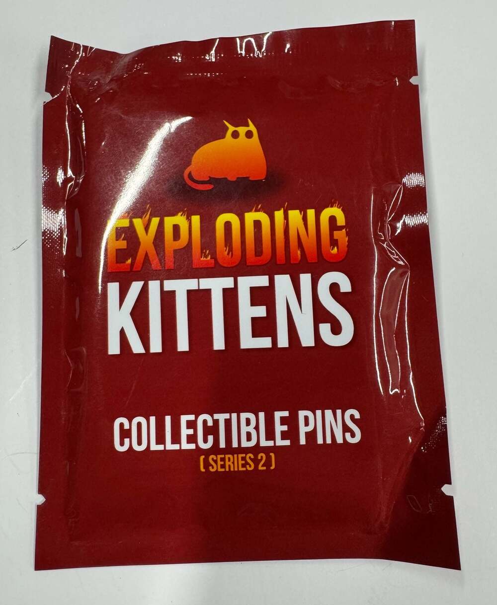 4 - Exploding Kittens Series 2 Collectible Enamel Pin Blind Bag